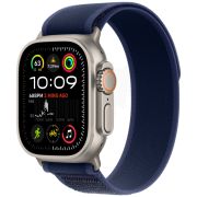 Apple Watch Ultra 2, 2024 49 мм, корпус из бежевого титана, ремешок Trail голубого цвета