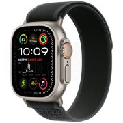 Apple Watch Ultra 2, 2024 49 мм, корпус из бежевого титана, ремешок Trail черного цвета