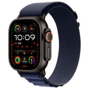 Apple Watch Ultra 2, 2024 49 мм, корпус из черного титана, ремешок Alpine темно-синего цвета