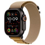 Apple Watch Ultra 2, 2024 49 мм, корпус из черного титана, ремешок Alpine цвета загар