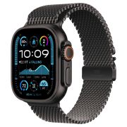 Apple Watch Ultra 2, 2024 49 мм, корпус из черного титана, ремешок Milanese черного цвета