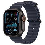 Apple Watch Ultra 2, 2024 49 мм, корпус из черного титана, ремешок Ocean темно-синего цвета