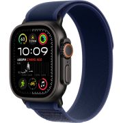 Apple Watch Ultra 2, 2024 49 мм, корпус из черного титана, ремешок Trail голубого цвета