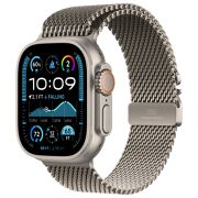 Apple Watch Ultra 2, 2024 49 мм, корпус из бежевого титана, ремешок Milanese бежевого цвета