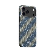 BlueO чехол для iPhone 17 Pro, Tactile Woven Air Aramid fiber (Kevlar) Galaxy Green (MagSafe)