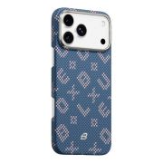 BlueO чехол для iPhone 17 Pro Max, Tactile Woven Air Aramid fiber (Kevlar) Blue (MagSafe)