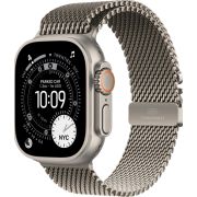 Apple Watch Ultra 3, 49 мм, Natural Titanium Milanese Natural Loop